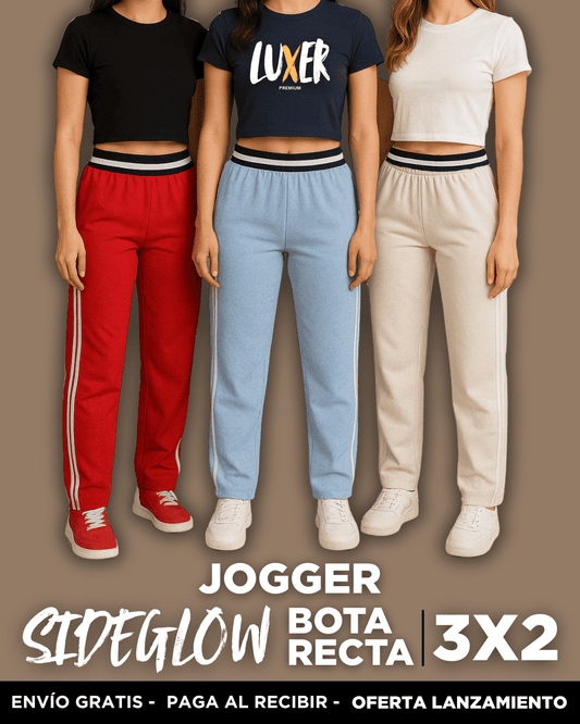 Jogger SideGlow Bota Recta ¡Luce un nuevo estilo!